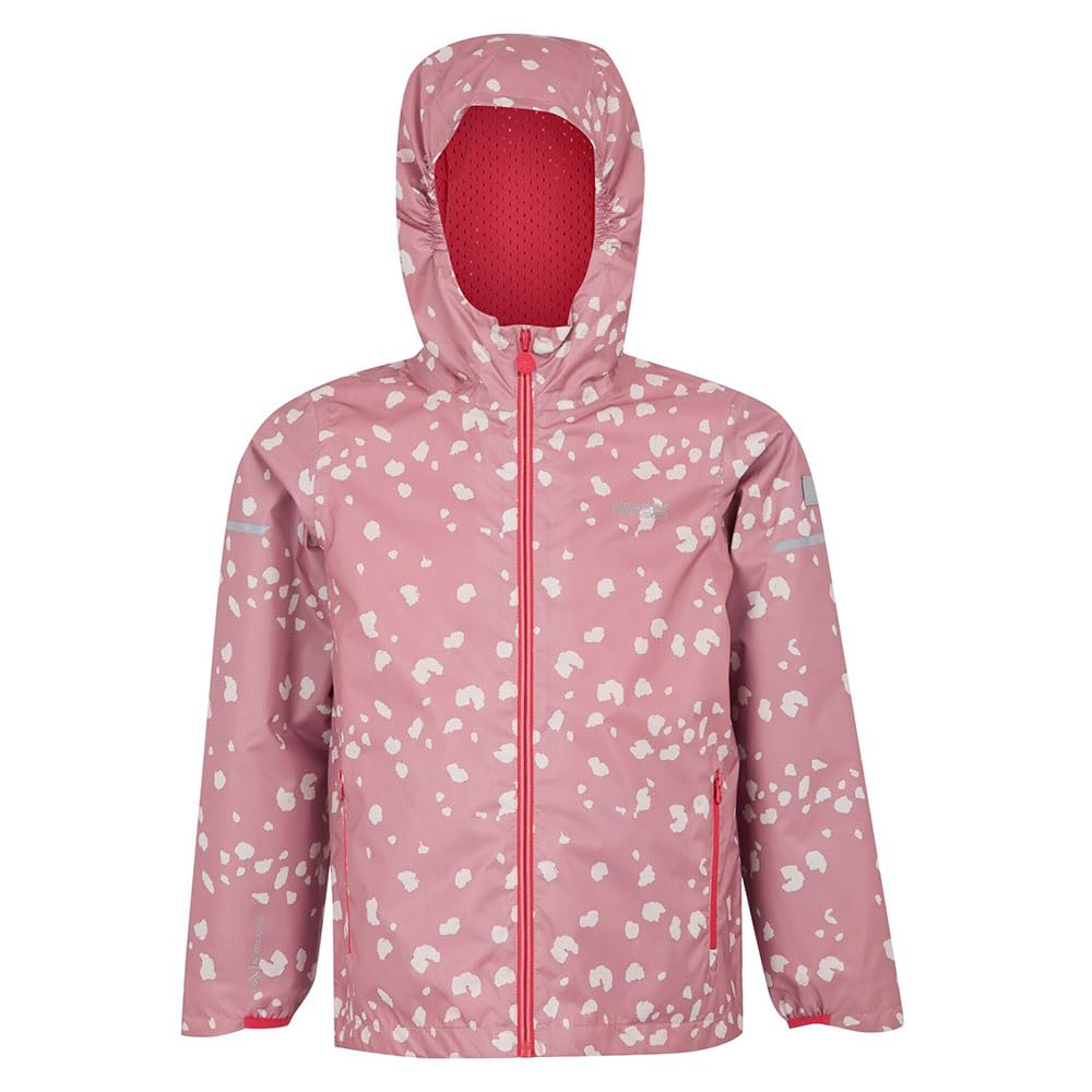 Regatta Unisex Kids Printed Lever II Waterproof Jacket Walking Hiking Coat
