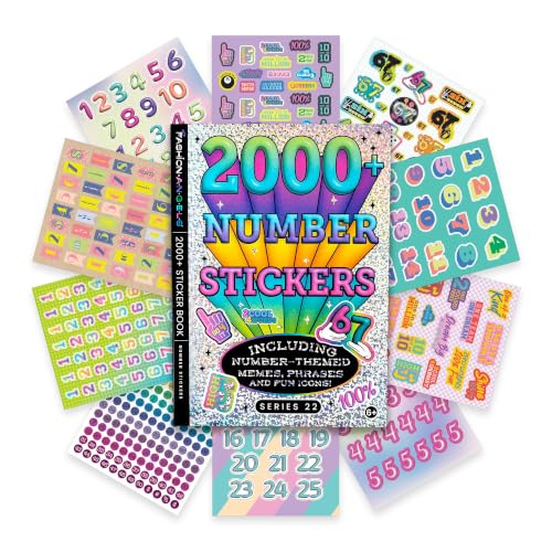 Fashion Angels 2000+ Numbers Sticker Book, for Kids Ages 6+