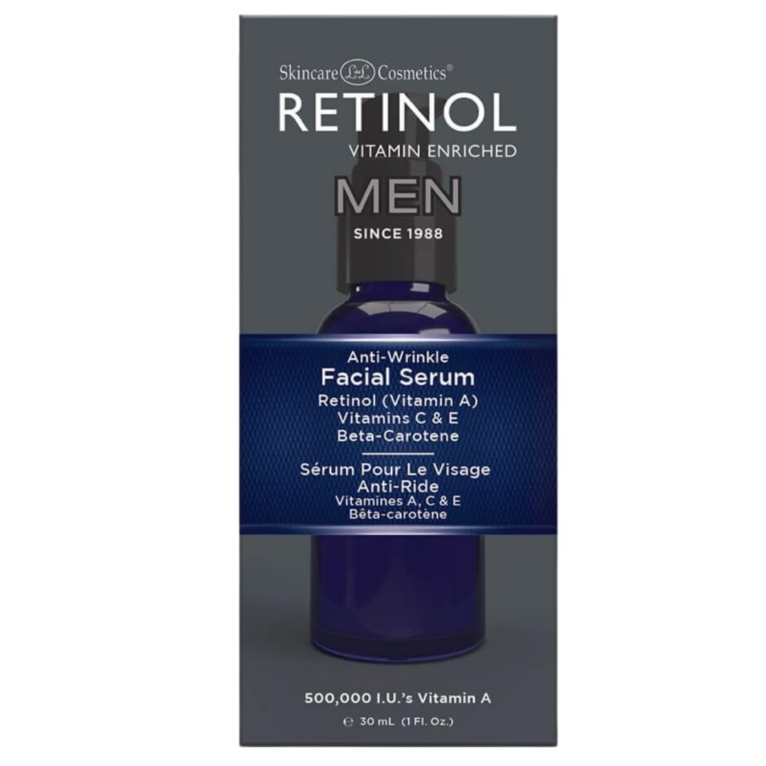 Skincare Retinol Mens Anti-Wrinkle Facial Serum 1oz - Image 3