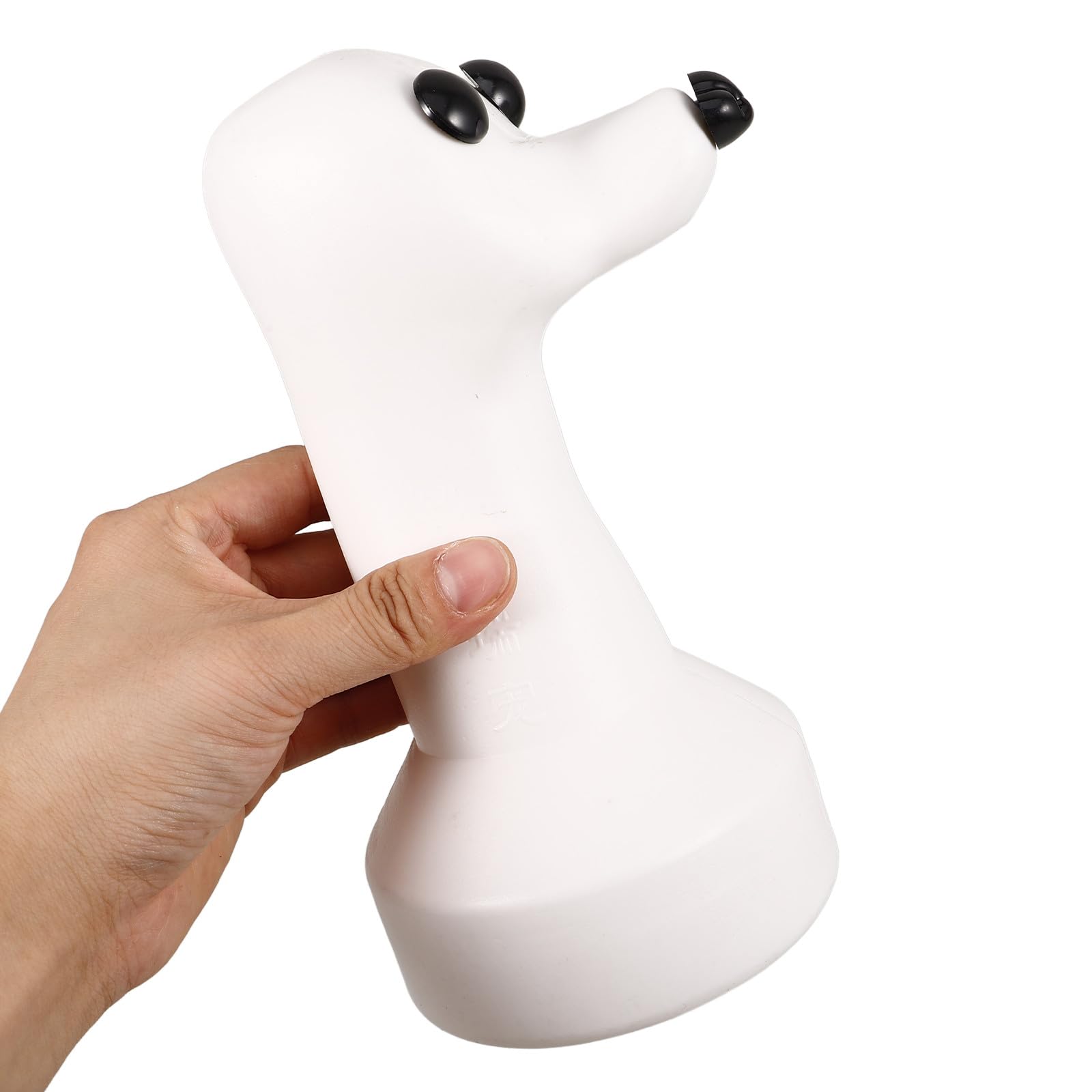 Didiseaon Testa Cane in Plastica Bianca per Toelettatura Professionale Aspetto Realistico, per Uso DIY e Abbigliamento per Animali Domestici