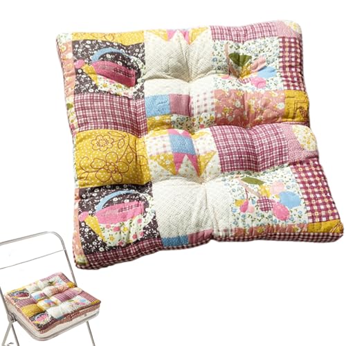 Cojines de silla de comedor de algodón 15x15 mullidos de hogar 2