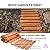 La Vane 12 Feet Wooden Garden Pathway, 22 inch Extra Wide Outdoor Roll Out Wood Straight Walkway, Decorative Patio Boardwalk Path, Weather-Resistant Roll Up Beach Road Floor, Wedding Party Pathways