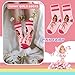 Queenshin Pink Fairy Girls Novelty Socks 5-7Y Cute Cartoon Funny Fashion Kids Toddler Crew Socks 6 Pairs Birthday Gift