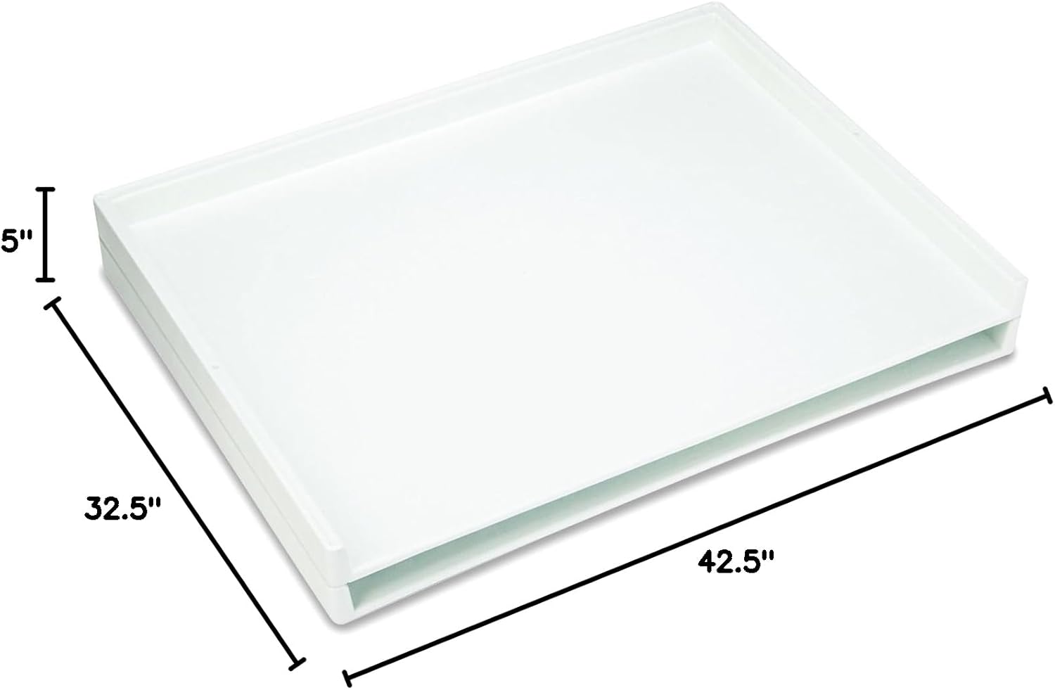 Safco 4899 Giant Stack Flat File Trays, 45-1/4w x 34d x 3h, White(Pack of 2)
