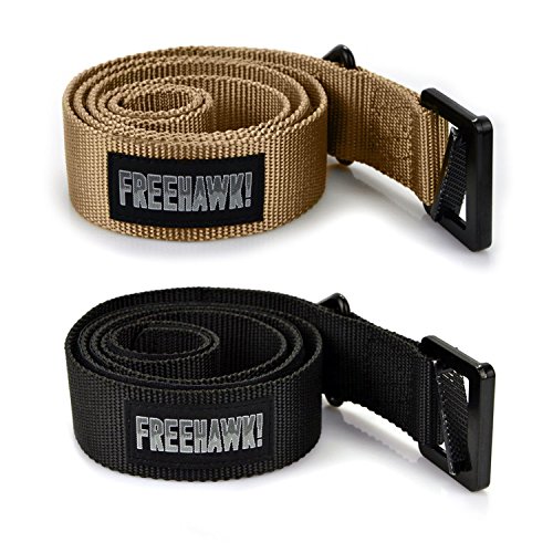 2Pack Riggers Belt, Survival Tactical Belt Emergency Fire Rescue Rigger Waist Belt Military CQB Belt for Concealed Carry EDC Holsters Pouches Hunting, Shooting and Tactical Activities