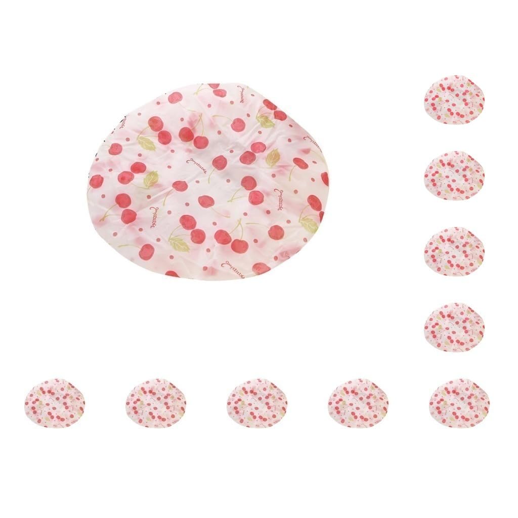 Doppelschichtige Duschhaube, wasserdicht, elastisch, flexibel, zufällige Farbe, 10 Stück