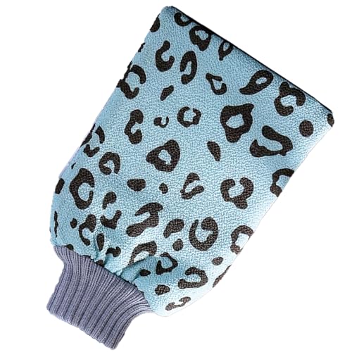 Image of TEMPERIA (1 pcs) Exfoliating Gloves for Dead Skin - Body Scrubber for Bathing, Bath & Shower for Women & Men - Premium, Ergonomic Design Exfoliator Scrub (Random Colors) (MN03)