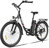 【STRONG POWER & REMOVABLE BATTERY】 - Equipped with a 500W high-speed brushless motor (750W peak power), this bike offers a top speed of 22 mph, making it perfect for daily commuting or short trips. The removable 48V 374.4Wh lithium-ion battery provid...
