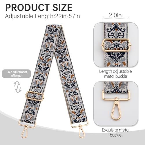 Image of Purse Straps Replacement Crossbody Wide Bag Strap for Purses Adjustable Shoulder Straps for Women Bags