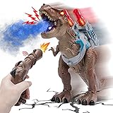 Remote Control Dinosaur Toys for Kids, Tyrannosaurus Jurassic RC T rex Toy Set W/Sound Shooting...
