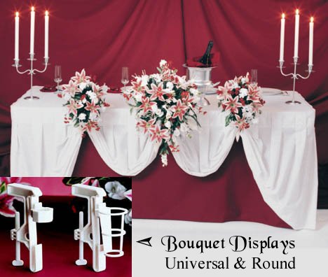 Wedding Bouquet Display Holder Clamp for Reception Table Decorations