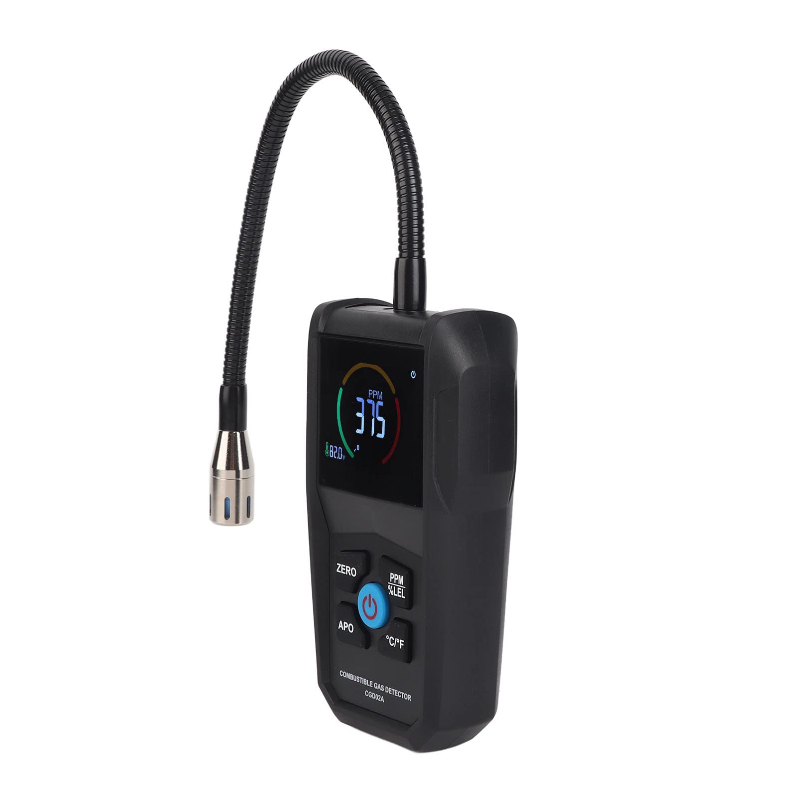 Annadue Detector de Gas 50-50000PPM, Probador de Fugas de Gas Portátil con Pantalla LCD, Detector de de Sonda Flexible para Propano de Natural Metano, Herramienta de Detección de Fugas de Tuberías