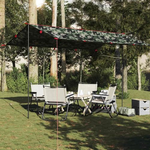 Lona de camping de 451 x 420 cm cubierta para actividades al aire libre trekking y senderismo 3