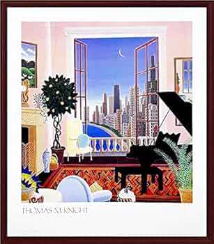 【新品・未開封】レイク・ショア・ドライブ　トーマス・マックナイト　ジグソーパズル Amazon.co.jp: トーマスマックナイトの絵画 額入りポスター