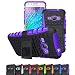 J1 2016 Case, Amp 2 Case, Express 3 Case, Viodolge [Shockproof] Hybrid Tough Rugged Dual Layer Protective Case Cover with Kickstand for Samsung Galaxy J1 2016 / Amp 2 / Express 3 (purple)