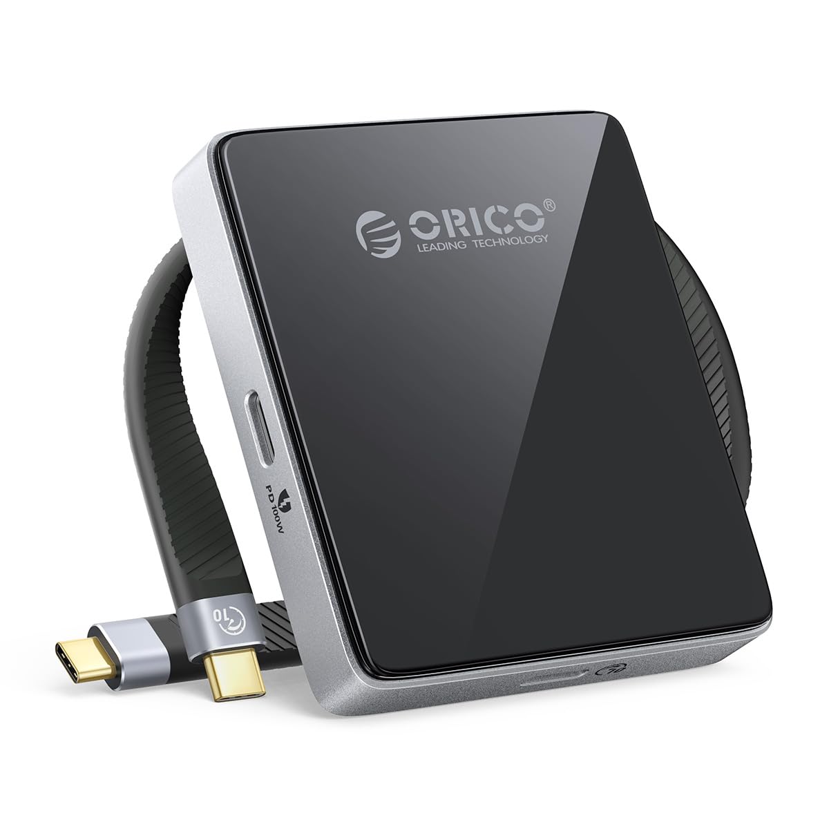 Boîtier SSD Magnétique M.2 NVMe Pour IPhone 15/16/17 Pro - USB-C 10 Gbps, Enregistrement 4K ProRes, Charge PD 100W, Jusqu’à 2 To