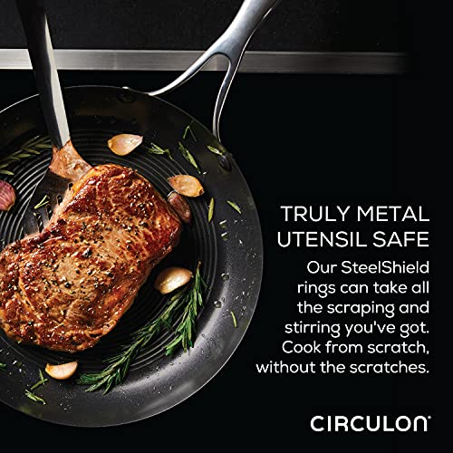 Circulon Stainless Steel Frying Pan/Skillet Set With Steelshield Hybrid Stainless And Nonstick Technology #TOP4