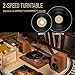 Arkrocket Cassini Vinyl Record Player Wireless Bluetooth Turntable Builds in Phono Preamp and Comes with 40W External Speakers Retro Wooden Shell High-Fidelity Sound