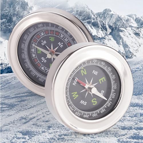 Brújulas de navegación 60mm acero inoxidable para camping miniatura 6