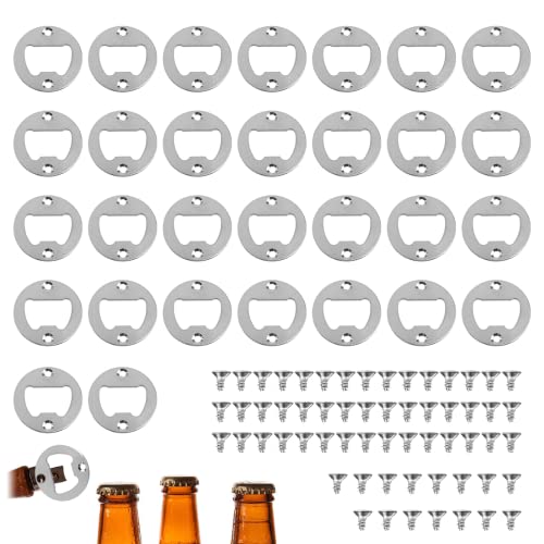 Insert D'Ouvre-Bouteille 30 Pièces Petit Décapsuleur Métal Ouvre Ouvre-Bouteille De Bricolage Ouvre-Bouteille De Bière Avec Vis Pour La Cuisine Restaurant Party Home Bars Ouvre-Bouteille Cover
