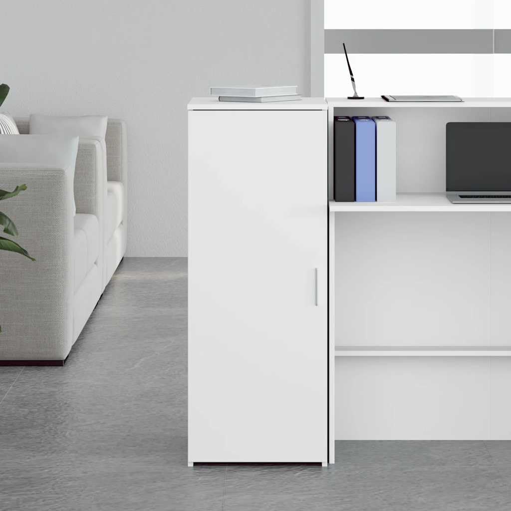 Mobiletto Portaoggetti Bianco 40x45x103,5 cm Legno Ingegnerizzato