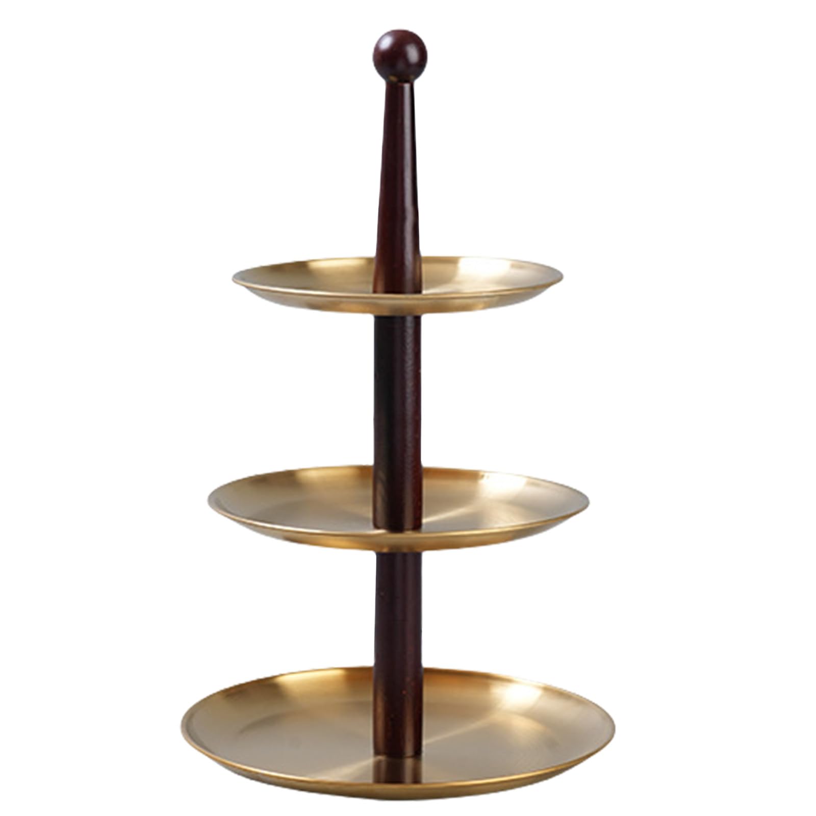 Elnwnnkc Round Metal Dessert and Fruits Tray Modern Stainless Steel Candy Fruit Display Holders for Home and Event Decoration Stainless Steel Fruit Tray