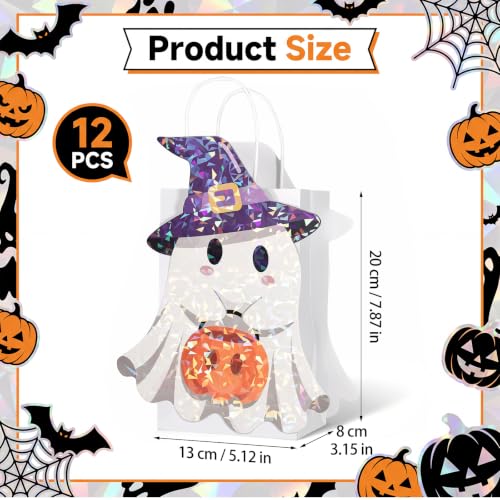 woric 12 Pack Halloween Favor Bags, Holographic Halloween Treat Bags - image 2