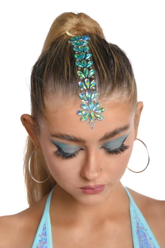 Color Style Green Iridescent Hair,Face and Body Gems Rhinestone Face Decoration Jewelry Stickers For Women Girls, Mermaid's Tears Makeup Stickers Artist Temporary Eyes Decor Crystal Jewels.-picture-49