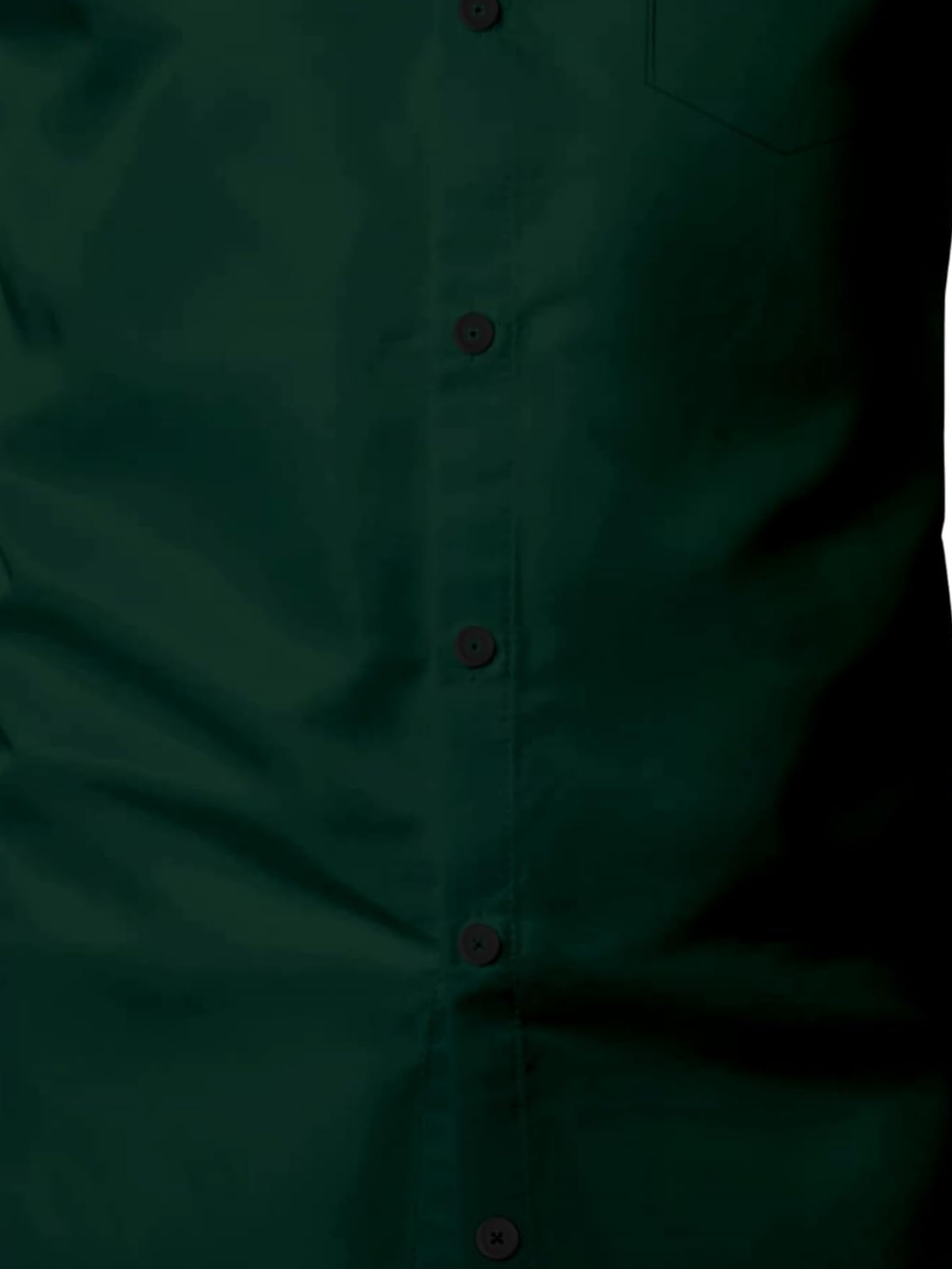 BABIRUSA Men's Cotton Blend Shirt with Solid Bottom Down Long Sleeve Spread Collared Neck Regular Fit and Standard Length | Shirt for Man | MINTGREEN-XL - Image 6 thumbnail