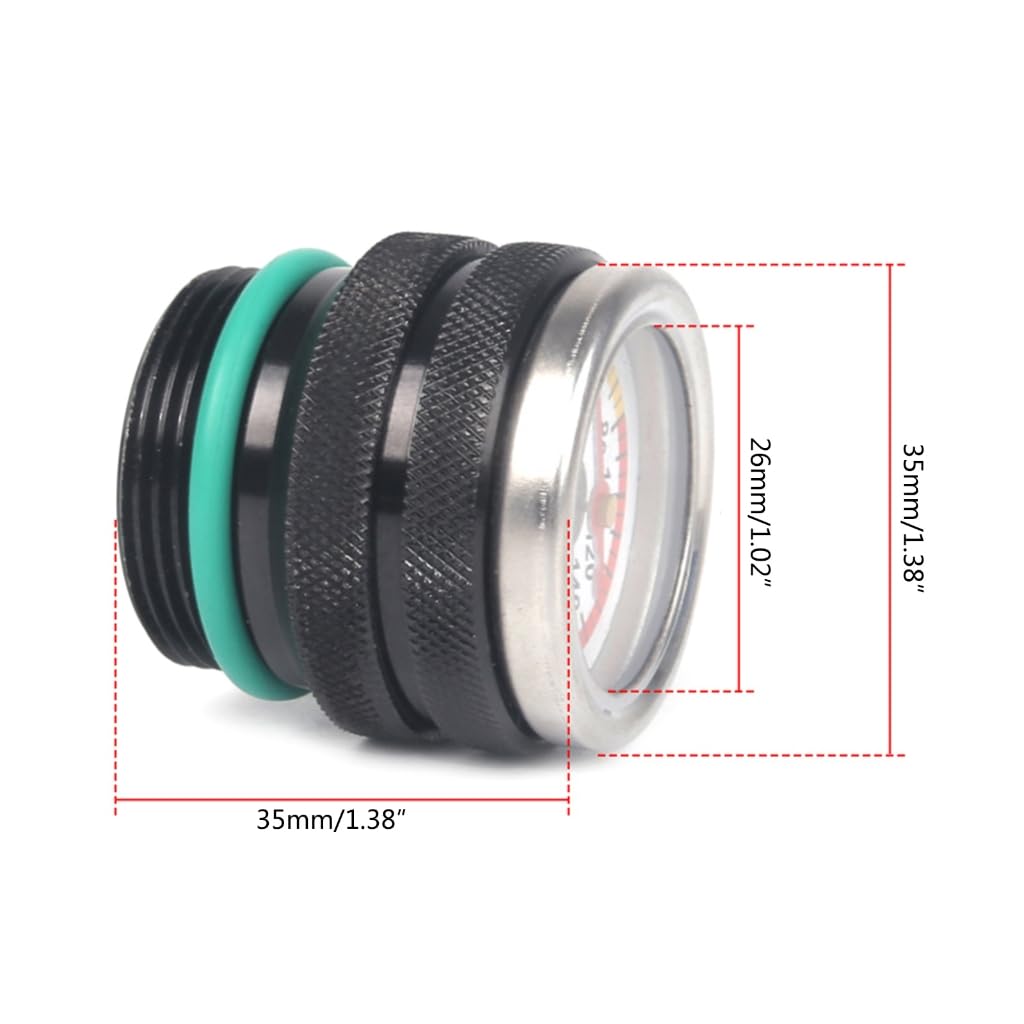 1.4'' Oil Tank Plug Cap Dipstick With Temperature Gauge
