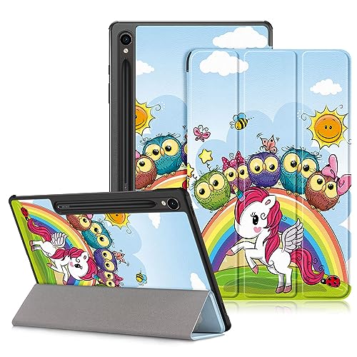 Étui rigide Galaxy Tab S9 évite les rayures d'écran grâce au rabat magnétique