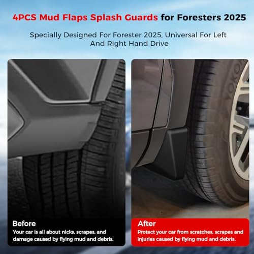Image of 4PCS Mud Flaps Splash Guards, 2025 Mud Flaps, Protect Car from Scratches, Crafted from ABS Material, No Drilling Required, Decorate and Protect Car Paint