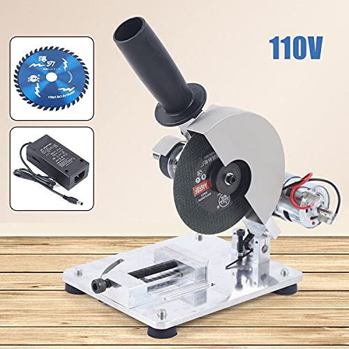 12-24V Cutting Machine,110V 60Hz Micro Cutting Machine,Mini Miter Saw, 9000R/Min Adjustable Angle 0-45°,Suitable For Cut Soft Metal,Wood,Plastic,Acrylic,Bamboo Material #TOP1