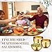 Nuogo 10 Pcs Gold Bowls 4.7 Inch Stainless Steel Mixing Bowls Decorative Esthetician Bowl for Facial Metal Serving Bowl for Holiday Birthday Party Wedding Baking Prepping Salad Fruit Soup