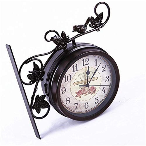 Horloge murale extérieure étanche en fer forgé : lisible et robuste - 3