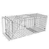 Mit 100 x 34 x 37 cm großen Tierfallen können Sie problemlos Tiere wie Mäuse, Waschbären, Nerze, junge Füchse und Füchse fangen.