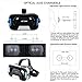 VICTONY 3D VR headset,Magnet control button 3D VR virtual reality Glasses Movie Game For IOS, Android ,Microsoft& PC phones Series within 4.5-6.0inches(VN-ZB)