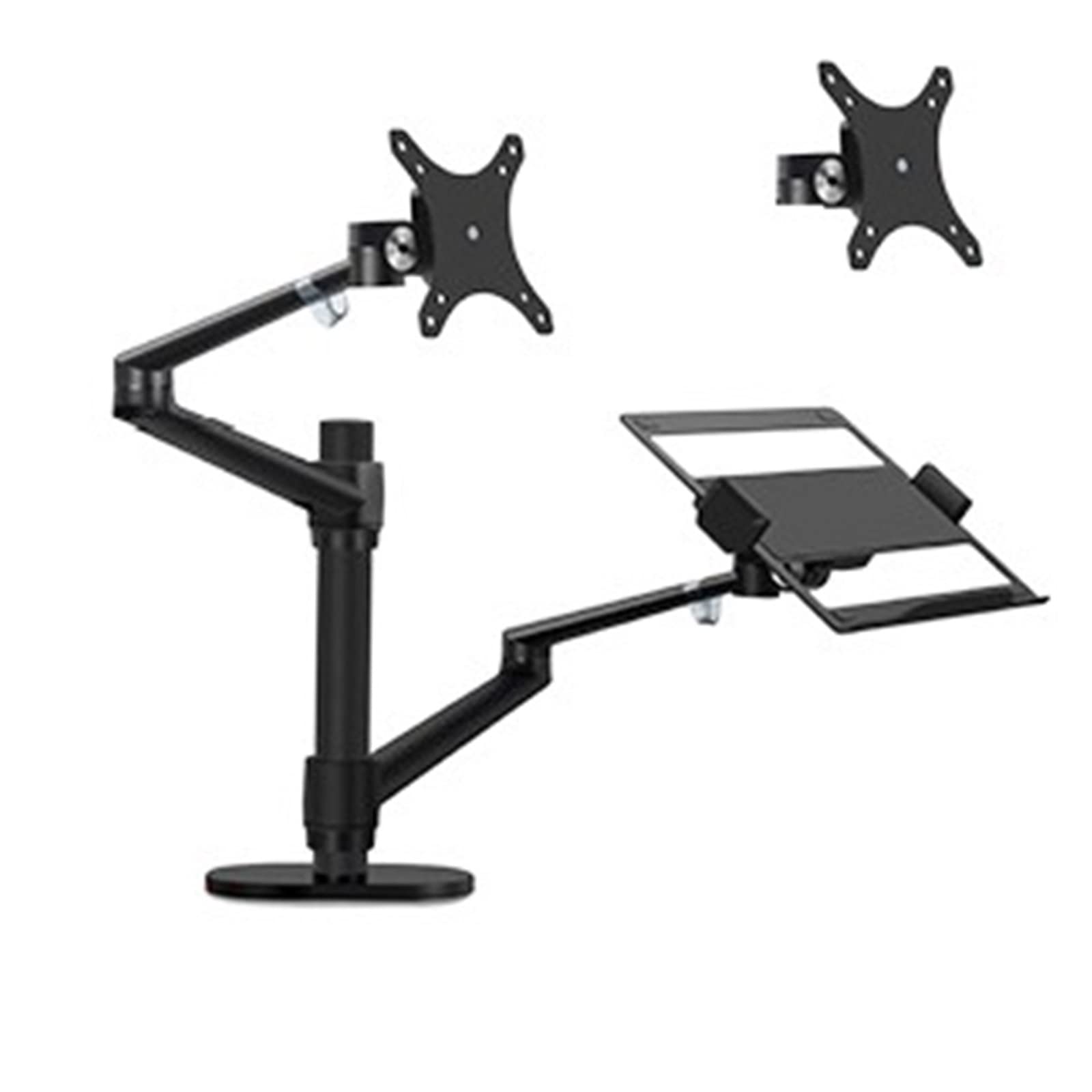SaryEdge Ergonomic Aluminum Laptop Stand with Monitor Mount for Desk Organization and Comfort,With Extra Vesa,With Extra Vesa