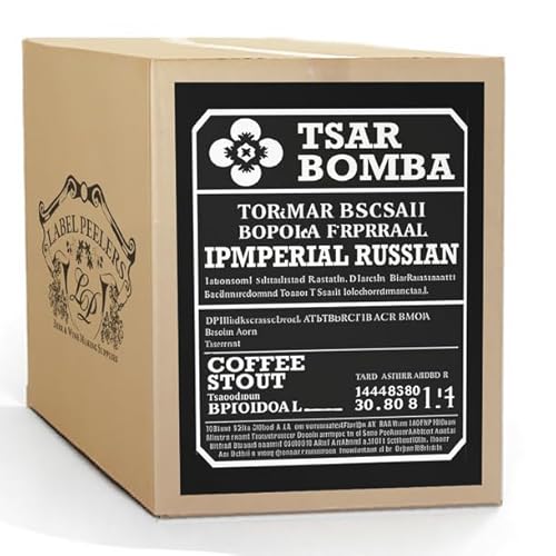 Label Peelers Tsar Bomba Russian Imperial Coffee Stout Beer Kit