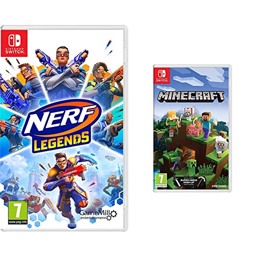 Gamemill Entertainment Nerf Legends (Nintendo Switch) & Minecraft Switch Standard Cover