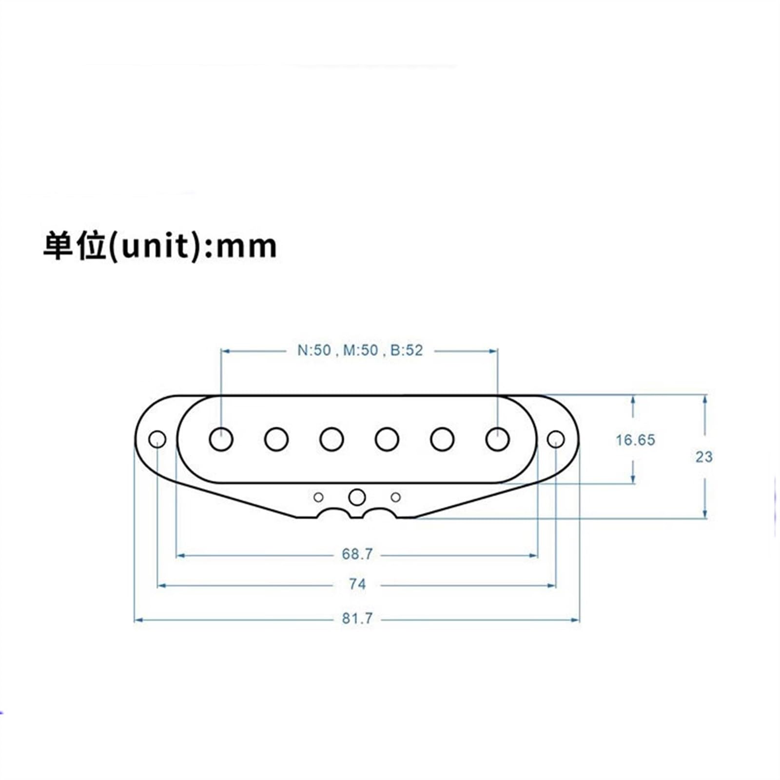 E-Gitarre Pickups Set Weißer E-Gitarren-Tonabnehmer Aus Kunststoff Kabelclip Alnico 5-Single-Coil-Instrumentenzubehör Hals Und Steg (Color : Qin Zhong)