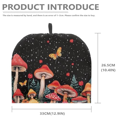 Image of Generic Hudotybom Mushroom Tea Cozy for Teapot Insulated Large Teapot Cover to Keep Warm Tea Kettle Cover Machine Washable Coffee Pot Cloth Covers Kitchen Home Decorations for Housewife Mom, CZA49