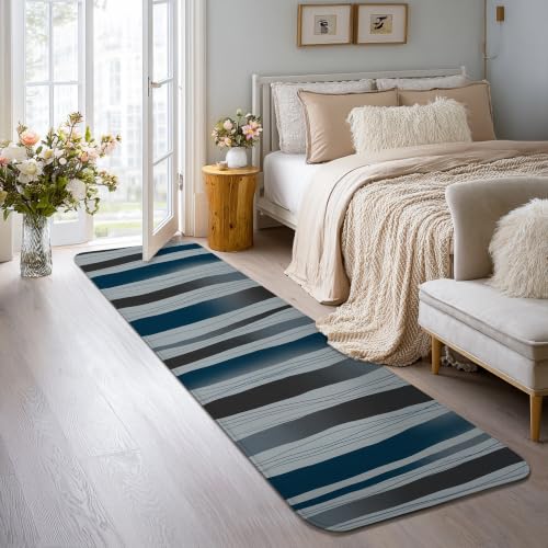 Alfombra de pasillo antideslizante y lavable con estampado moderno 5