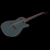 Vista 6 de Godin Guitarra eléctrica de cuerpo hueco de 6 cuerdas, derecha, azul Arctik (052387)