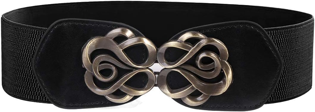 YouBella Jewellery Celebrity Inspired Adjustable Metal Plate Type Golden Kamarband Waist Belt for Women/Girls (Style 1), One Size, Brass, No Gemstone