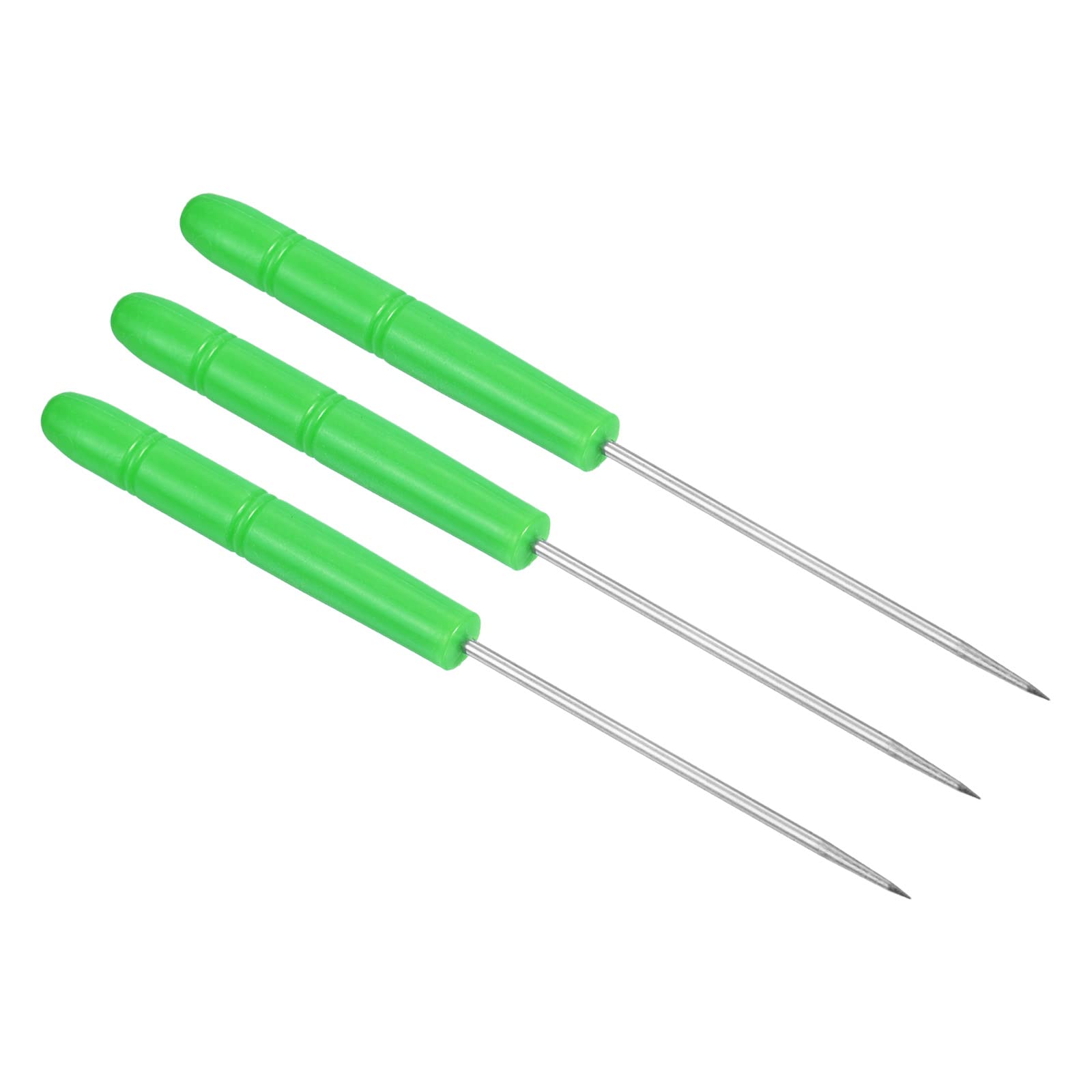 PATIKIL Badminton Racchetta Incordatura Punteruolo 3pz Tennis Racchetta Corda Dritto Punteruoli Guida Strumento Verde