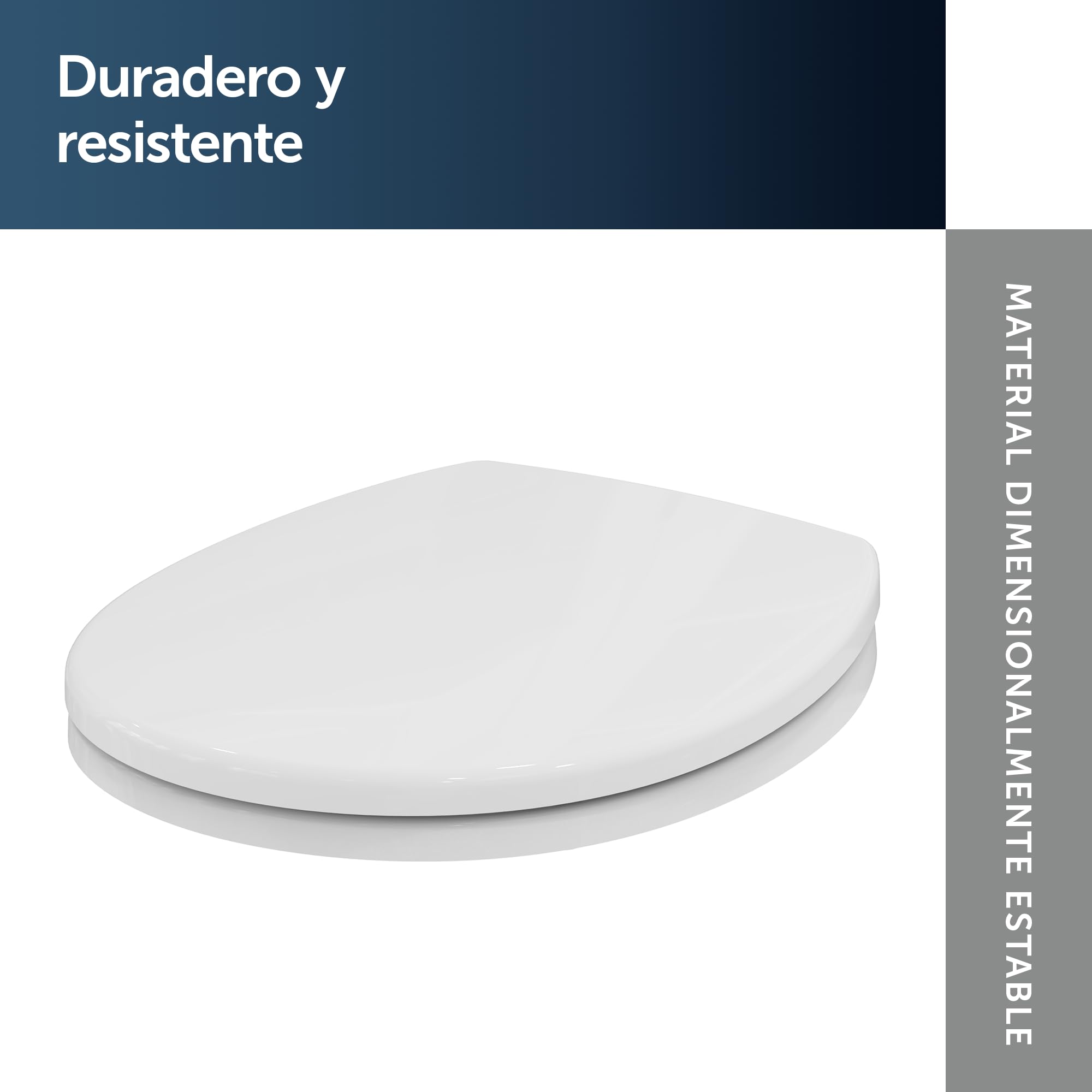 Ideal Standard Contour 21+ asiento WC diseño plano – Blanco (Alpin)