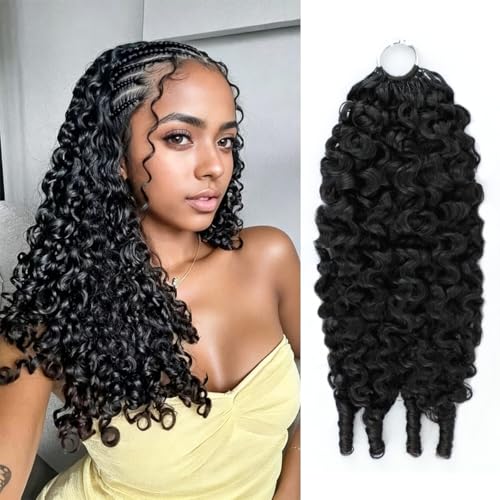 Feather Human Crochet Hair for Black Women 18 Inch 55g