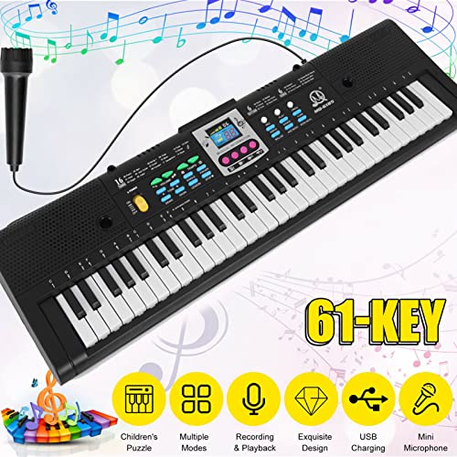 YANGZY 61 touches musique numérique clavier électronique enfants Piano électrique multifonctionnel pour étudiant en… - Les Beatles, Paul McCartney, John Lennon, RIngo Starr, George Harrison YANGZY 61 touches musique numérique clavier électronique enfants Piano électrique multifonctionnel pour étudiant en… – Image 8