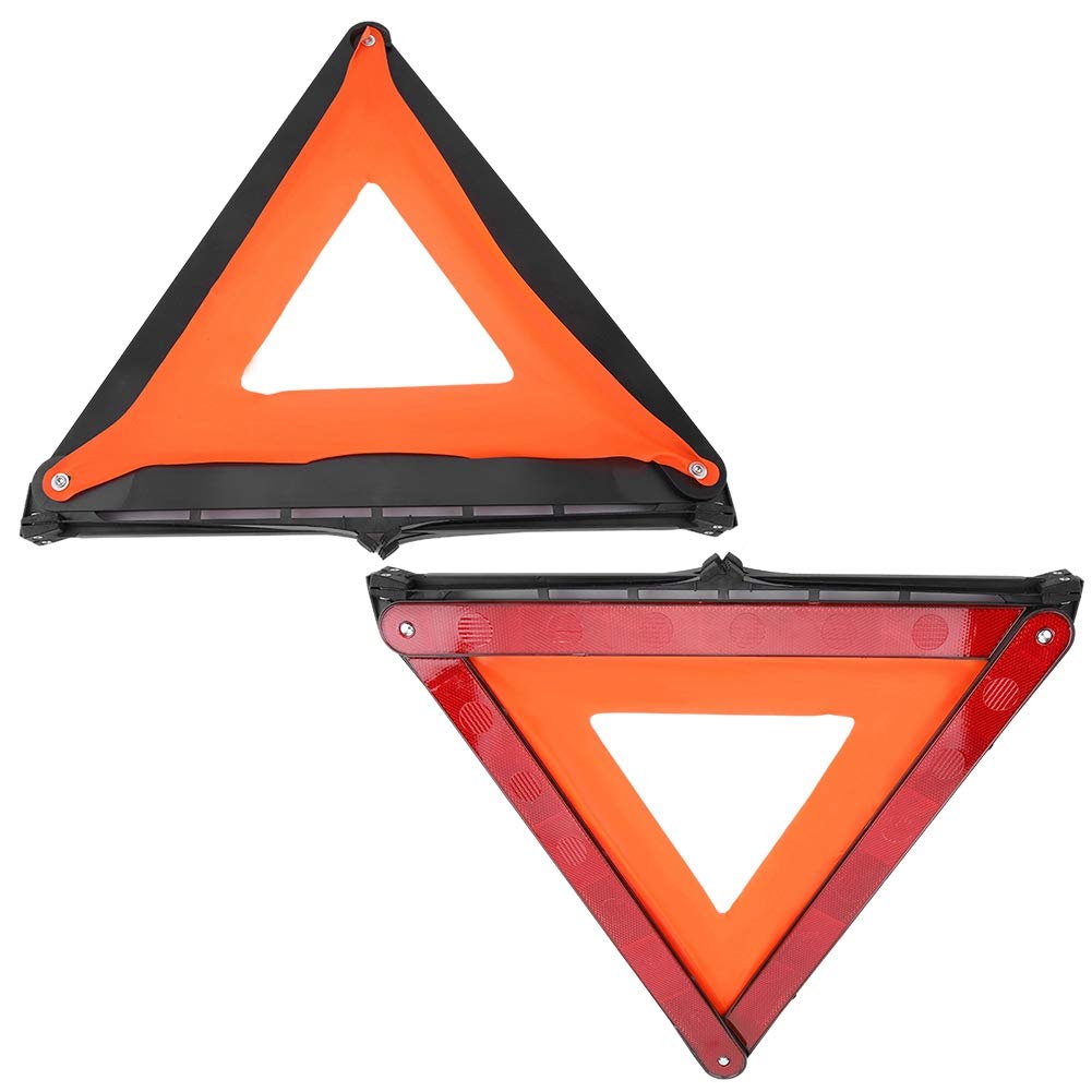 Triangle De Signalisation Voiture FORYNXHWIN – Réfléchissant, Pliable, Dimensions 28.5x28.5x25 Cm, Sécurité Panne